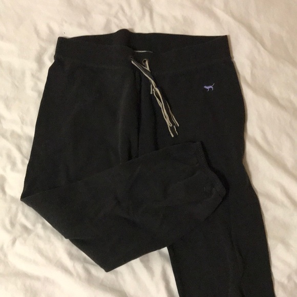 VS PINK a black joggers - Picture 1 of 2